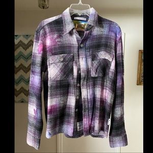 Flannel dyed button down